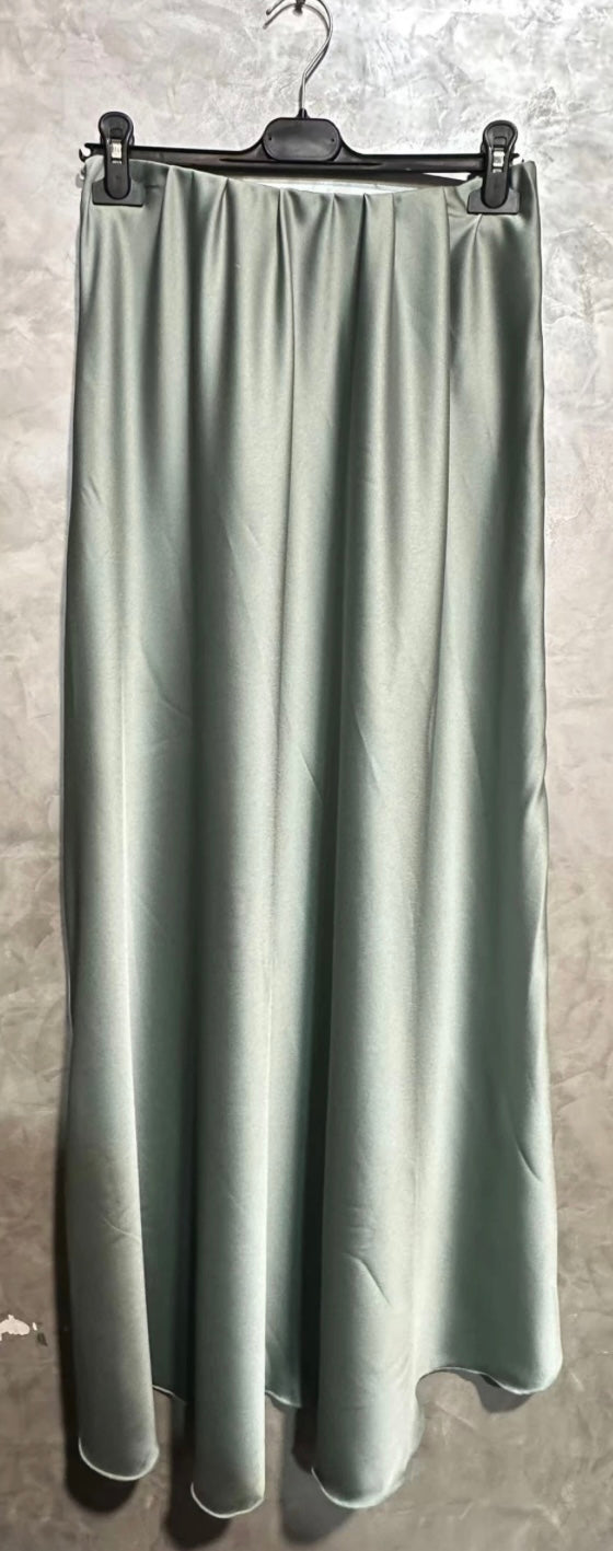 Jupe longue satin