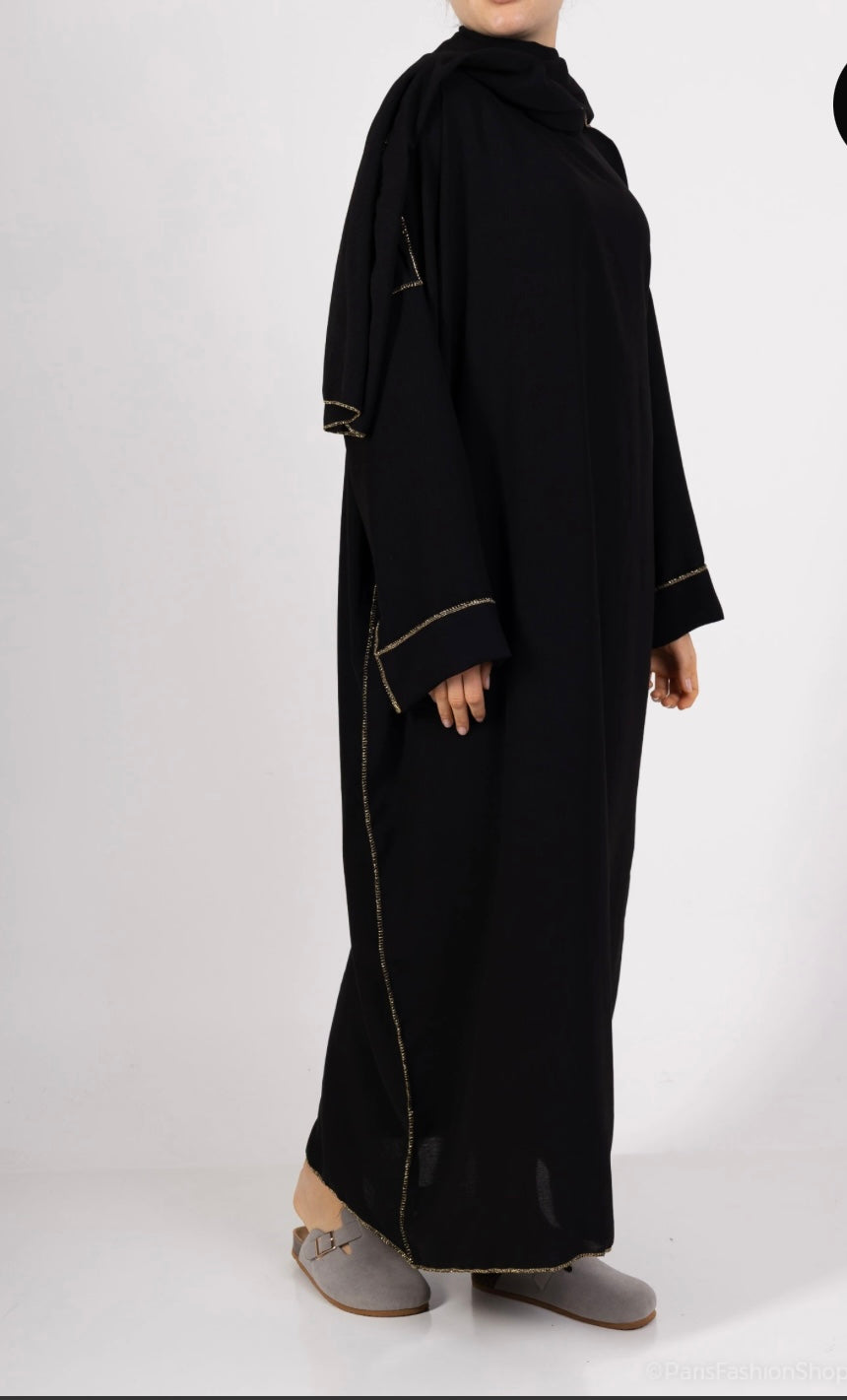 Abaya avec voile intégré